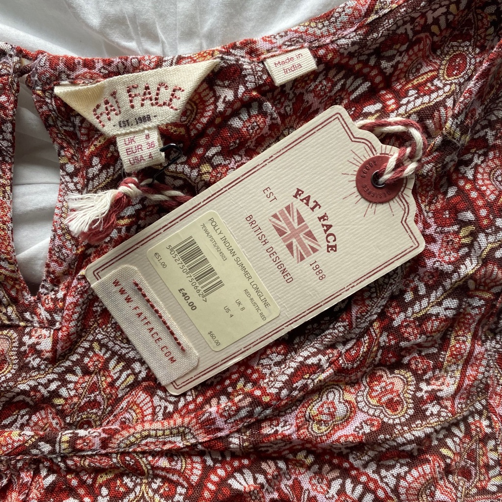 Fat Face Brand Pattern Dress